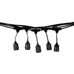 Girlanda ogrodowa do żarówek LED - 10mb - 10 gniazd E27 - EKO6918