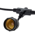 Girlanda ogrodowa LED żarówkowa - 10mb - 10 gniazd E27 - EKO6918 - oprawa do żarówki