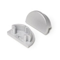 Zaślepka srebrna do profilu aluminiowego LED ARC12D - kpl. 2 szt.