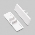 Zaślepka biała do profilu aluminiowego LED BACK10 - kpl. 2 szt.