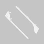 Zaślepka biała do profilu aluminiowego BASE - kpl. 2 szt.