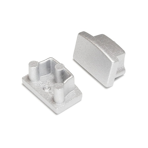 Zaślepka srebrna do profilu aluminiowego LED BEGTON12 C - kpl. 2 szt.