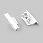 Zaślepka biała do profilu aluminiowego LED DIAGONAL14 - kpl. 2 szt. 