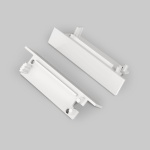 Zaślepka biała do profilu aluminiowego LED FLAT8 - kpl. 2 szt.