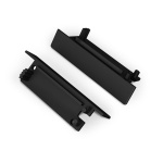 Zaślepka czarna do profilu aluminiowego LED FLAT8 - kpl. 2 szt.