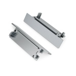 Zaślepka srebrna do profilu aluminiowego LED FLAT8 - kpl. 2 szt.