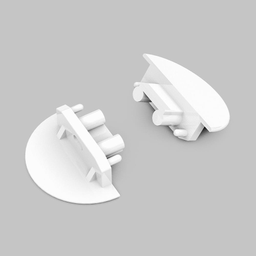 Zaślepka biała do profilu aluminiowego LED GROOVE10 GEN2 - kpl. 2 szt.