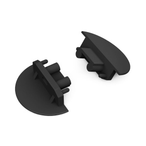 Zaślepka czarna do profilu aluminiowego LED GROOVE10 GEN2 - kpl. 2 szt.