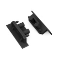 Zaślepka czarna do profilu aluminiowego LED GROOVE10 GEN2 SQ - kpl. 2 szt.