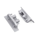 Zaślepka srebrna do profilu aluminiowego LED GROOVE10 GEN2 SQ - kpl. 2 szt.