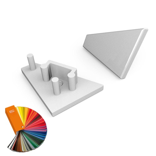 Zaślepka do profilu CORNER10 - RAL - kpl. 2 szt.