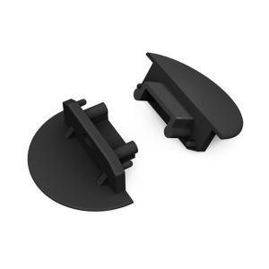Zaślepka czarna do profilu aluminiowego LED GROOVE14 GEN2 - kpl. 2 szt.