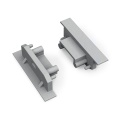 Zaślepka srebrna do profilu aluminiowego LED GROOVE14 GEN2 SQ - kpl. 2 szt.