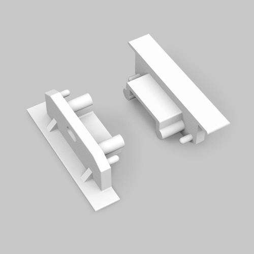 Zaślepka biała do profilu aluminiowego LED GROOVE14 GEN2 SQ - kpl. 2 szt.