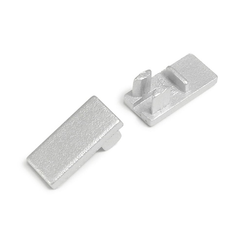 Zaślepka srebrna do profilu aluminiowego LED HI8 - kpl. 2 szt.