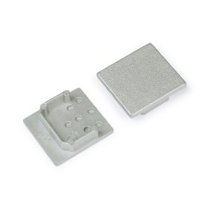 Zaślepka srebrna do profilu aluminiowego LED LINEA20 - kpl. 2 szt.