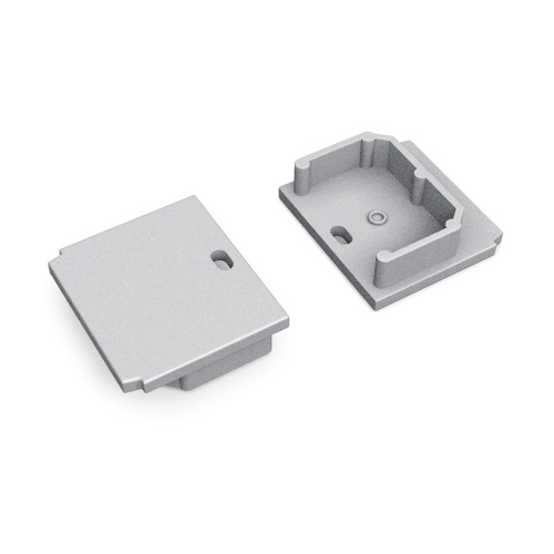 Zaślepka srebrna do profilu aluminiowego LED LINEA-IN20 TRIMLESS - kpl. 2 szt