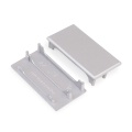 Zaślepka srebrna do profilu aluminiowego LED LOWI - kpl. 2 szt.