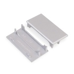 Zaślepka srebrna do profilu aluminiowego LED LOWI - kpl. 2 szt. 