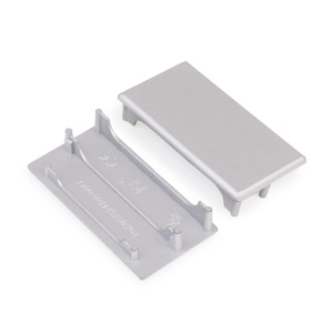 Zaślepka srebrna do profilu aluminiowego LED LOWI - kpl. 2 szt. 