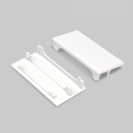 Zaślepka biała do profilu aluminiowego LED LOWI - kpl. 2 szt.   