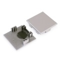 Zaślepka srebrna do profilu aluminiowego LED PHIL53 - kpl. 2 szt.
