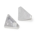 Zaślepka srebrna do profilu aluminiowego LED QUARTER10 - kpl. 2 szt.