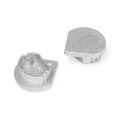 Zaślepka srebrna do profilu aluminiowego LED QUARTER10 D - kpl. 2 szt.