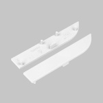 Zaślepka biała do profilu aluminiowego LED SKIRT10 - kpl. 2 szt. 