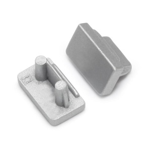 Zaślepka srebrna do profilu aluminiowego LED SLIM8 - kpl. 2 szt.