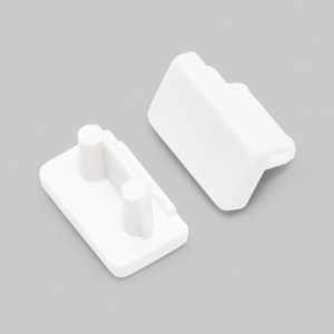 Zaślepka biała do profilu aluminiowego LED SLIM8 - kpl. 2 szt.