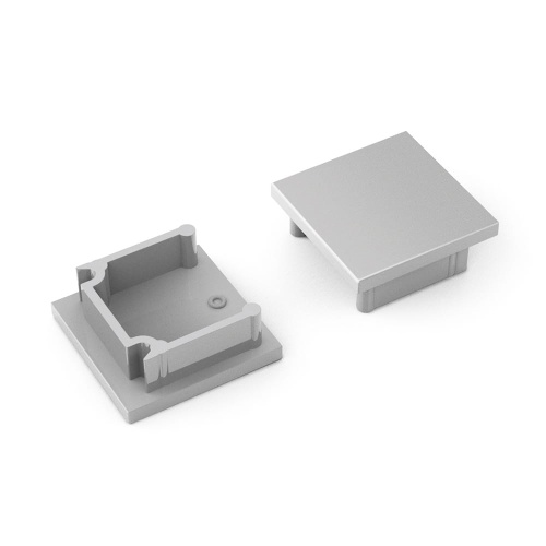 Zaślepka srebrna do profilu aluminiowego LED SMART16 - kpl. 2 szt.