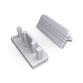 Zaślepka srebrna do profilu aluminiowego LED SURFACE10 GEN2 - kpl. 2 szt.