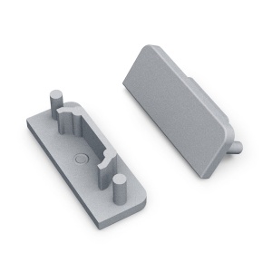 Zaślepka srebrna do profilu aluminiowego LED SURFACE14 GEN2 - kpl. 2 szt.