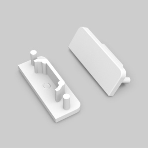 Zaślepka biała do profilu aluminiowego LED SURFACE14 GEN2 - kpl. 2 szt.