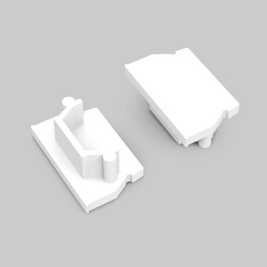 Zaślepka biała do profilu aluminiowego LED UNI12 GEN2 - kpl. 2 szt.