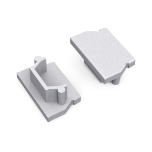 Zaślepka srebrna do profilu aluminiowego LED UNI12 GEN2 - kpl. 2 szt.