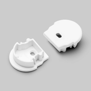 Zaślepka biała do profilu aluminiowego LED UNI12 D - kpl. 2 szt. 