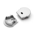 Zaślepka srebrna do profilu aluminiowego LED UNI12 D - kpl. 2 szt.