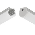 Zaślepka srebrna do profilu aluminiowego LED UNI12 D - kpl. 2 szt. - przykładowe zastosowanie