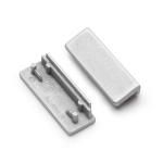 Zaślepka srebrna do profilu aluminiowego LED WIDE24 - kpl. 2 szt.