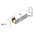 Zaślepka mleczna do profilu aluminiowego LED VARIO30-02-D9 - kpl. 2 szt. - montaż
