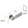 Zaślepka mleczna do profilu aluminiowego LED VARIO30-02-E9 - kpl. 2 szt. - montaż