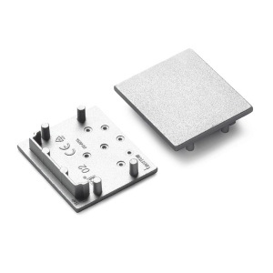 Zaślepka srebrna do profilu aluminiowego LED VARIO30-02 - kpl. 2 szt. 