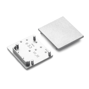 Zaślepka srebrna do profilu aluminiowego LED VARIO30-03 - kpl. 2 szt.   