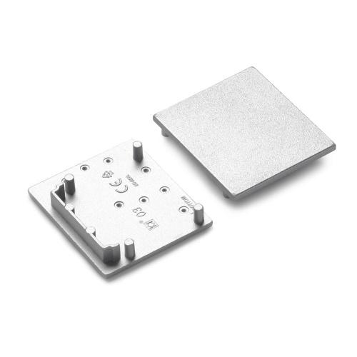 Zaślepka srebrna do profilu aluminiowego LED VARIO30-03 - kpl. 2 szt.