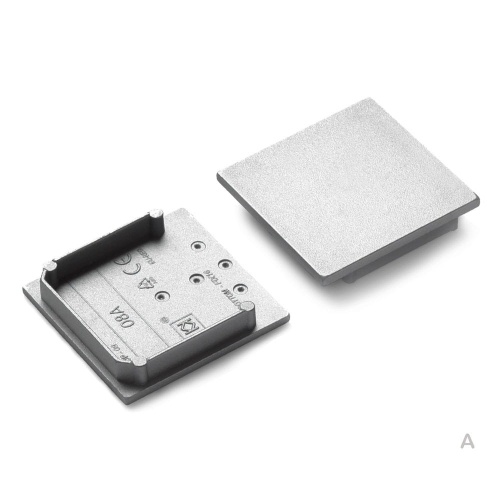 Zaślepka srebrna do profilu aluminiowego LED VARIO30-08A - kpl. 2szt.