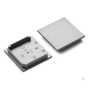 Zaślepka srebrna do profilu aluminiowego LED VARIO30-08C - kpl. 2 szt.  