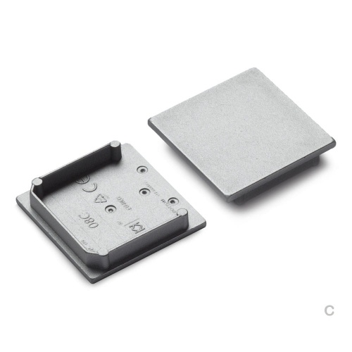 Zaślepka srebrna do profilu aluminiowego LED VARIO30-08C - kpl. 2szt.
