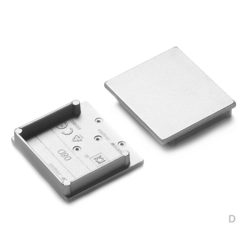 Zaślepka srebrna do profilu aluminiowego LED VARIO30-08D - kpl. 2 szt.